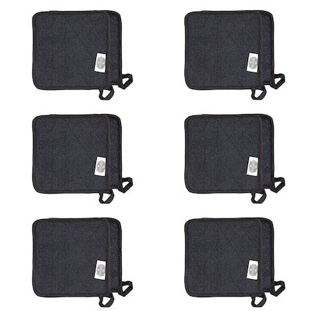 Monarch Brands Pot Holders , Black, 144PK POT-BLACK-CS